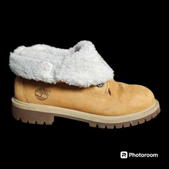 Timberland Lined Sherpa Roll Down Boots Waterproof - Picture 6 of 8